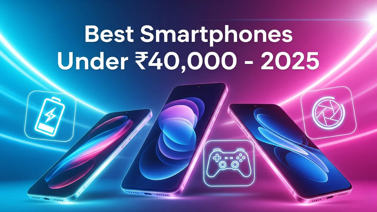 Best smartphones under ₹40,000 in India with flagship features and top performance