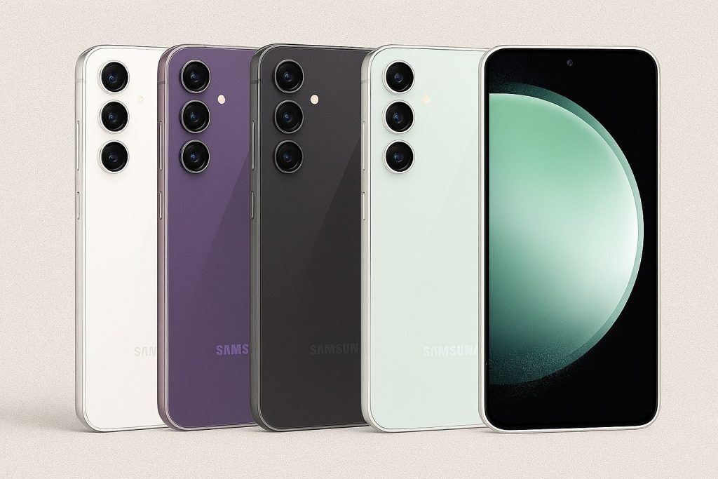 Samsung Galaxy S25 FE 5G in Navy, Jetblack, White, Icyblue with 120Hz AMOLED and triple camera