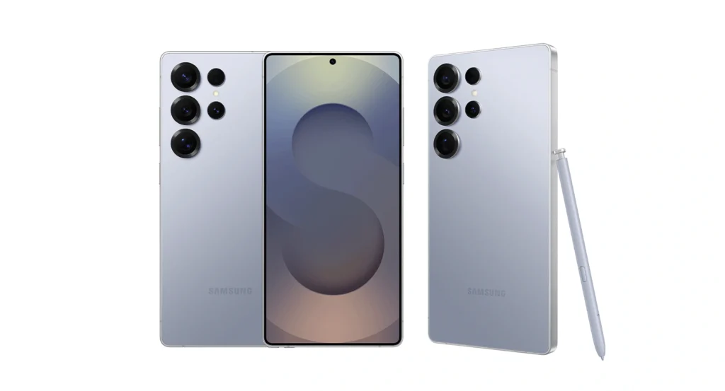 Pixel 10 Pro XL and Galaxy S25 Ultra smartphone side by side