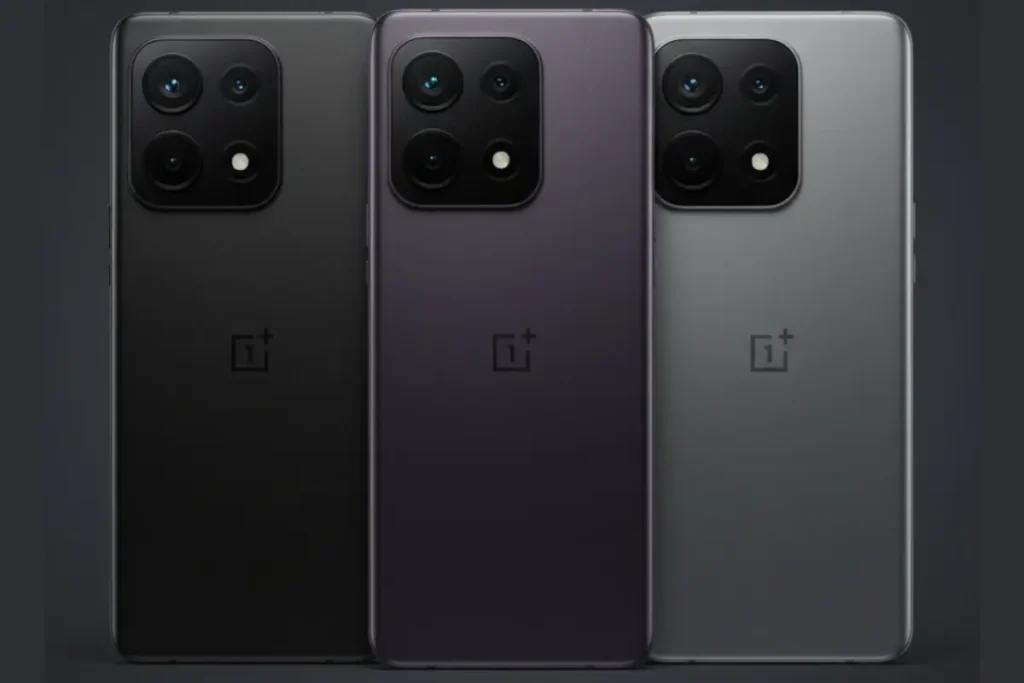 OnePlus 15 5G leak showing bold square camera, 7000mAh battery, and 165Hz LTPO display